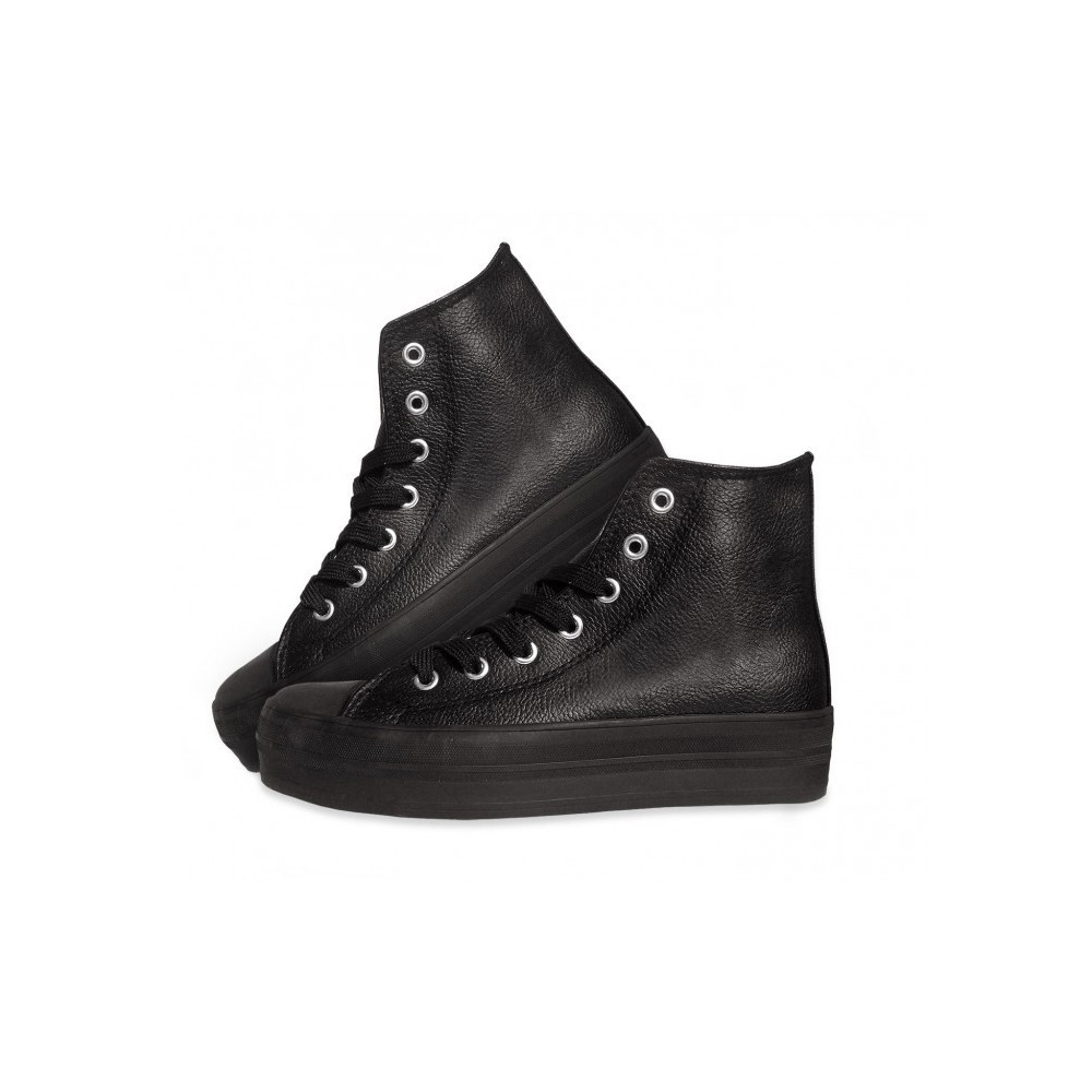 Chaussures Baskets modèle FRANKIE RAISE femmes - en similicuir plate-forme de 3,5 cm 