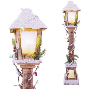 662447 Lanterne de Noël en bois Lanterne enneigée 61cm... 2
