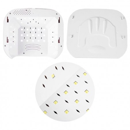 625968 Lampe UV pour sécher le vernis GEL 88W 42 LED avec haut-parleur Bluetooth
