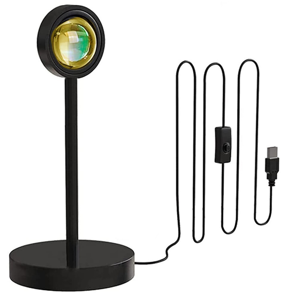 861155 Lampe d'ambiance LED USB rotative SUNSET...