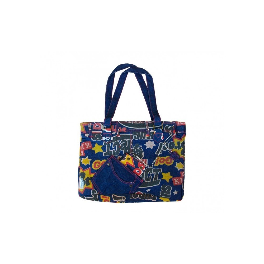 Sac shopping - cabas - bag 38 x 30 x 10 cm mod. MAGAZINE style pop 