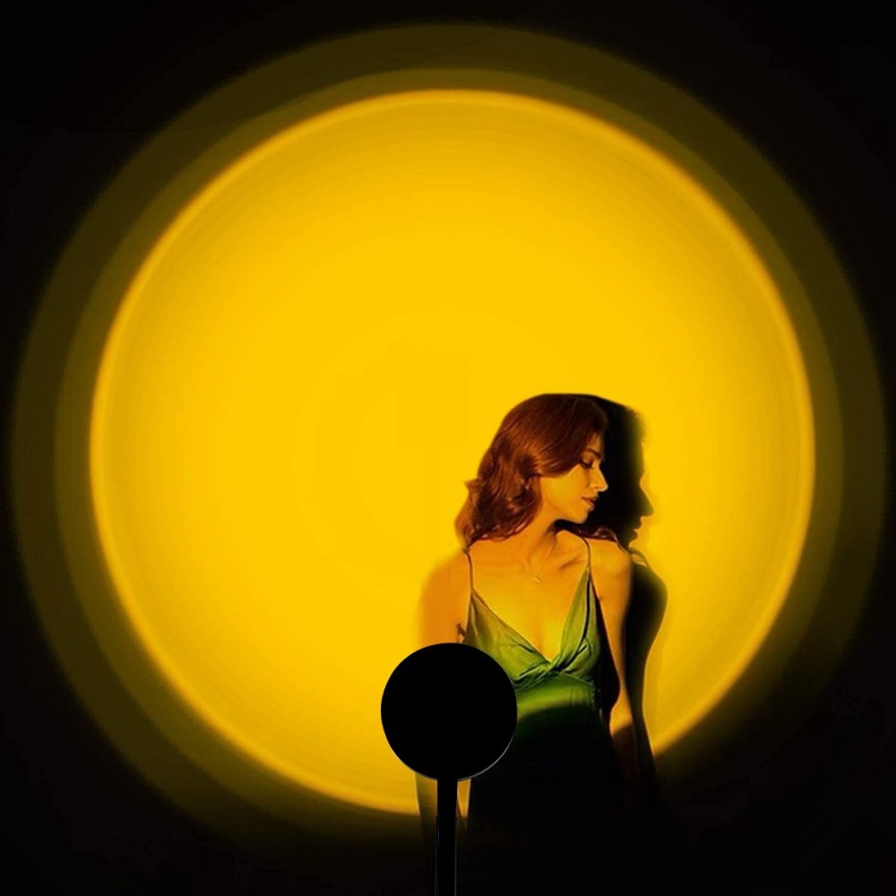 861155 Rotatif USB Atmosphère LED Lampe SUN...