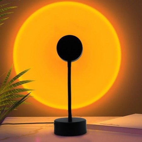 861155 Rotatif USB Atmosphère LED Lampe SUN Effect Projets Applique Murale