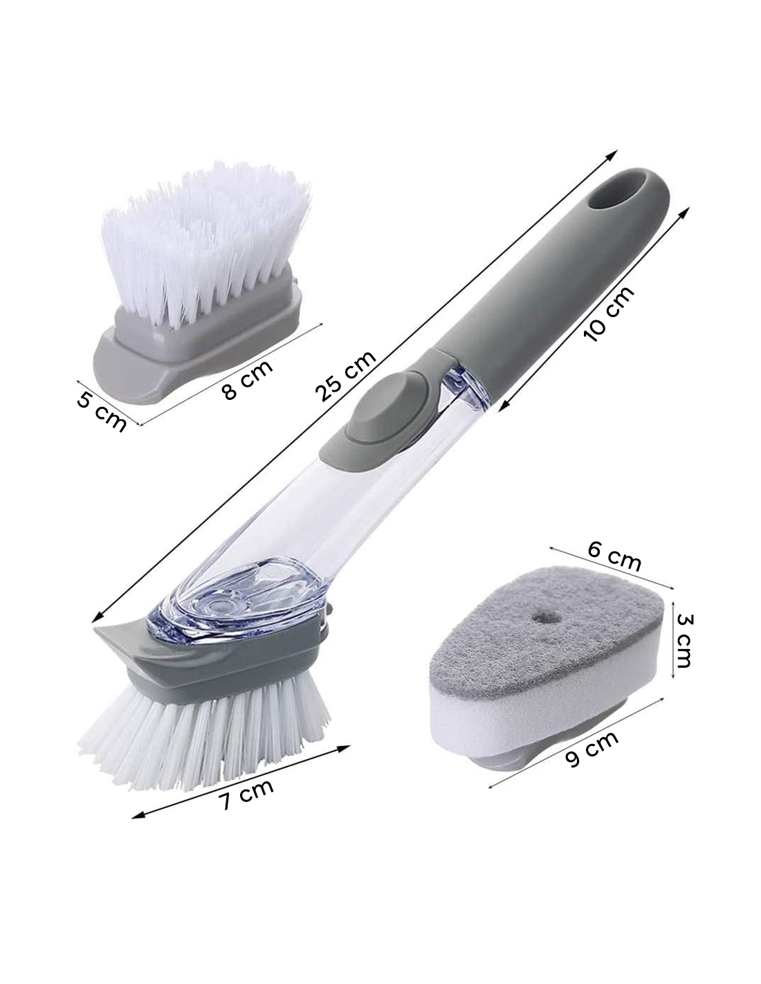 1 Pièce Brosse De Distribution De Savon Couleur Aléatoire, Grattoir  Automatique Pour Vaisselle, Outil De Nettoyage De Cuisine Polyvalent, Mode  en ligne