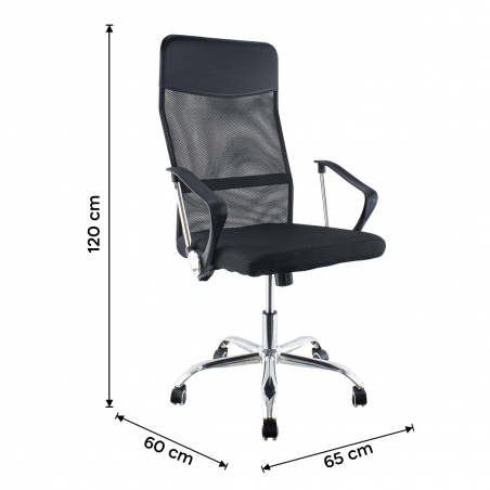 072377 Chaise de bureau Koppler respirante VESTIAMO CASA réglable en hauteur