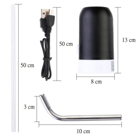 Distributeur d'eau automatique 14921 Pompe à bouteille portable Chargement USB