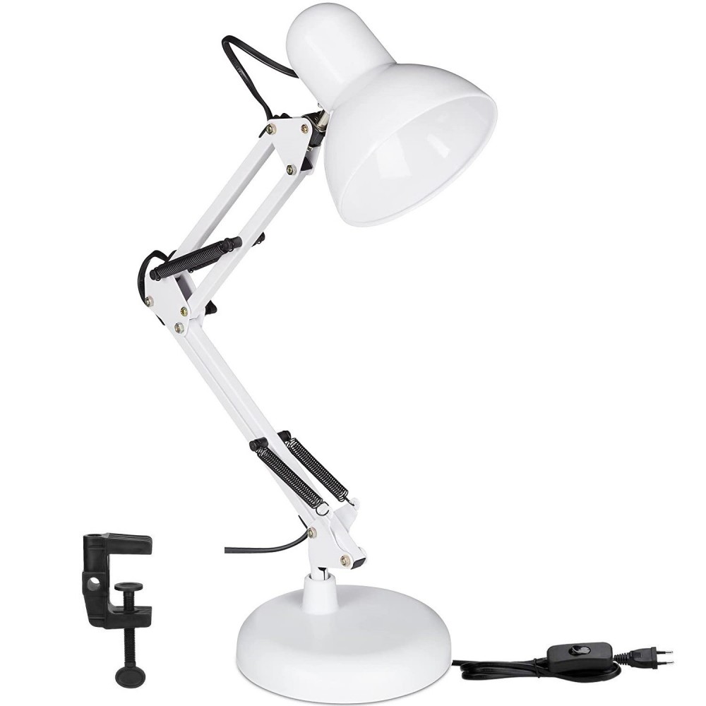 72507 Lampe de bureau métal 2 en 1 avec bras...