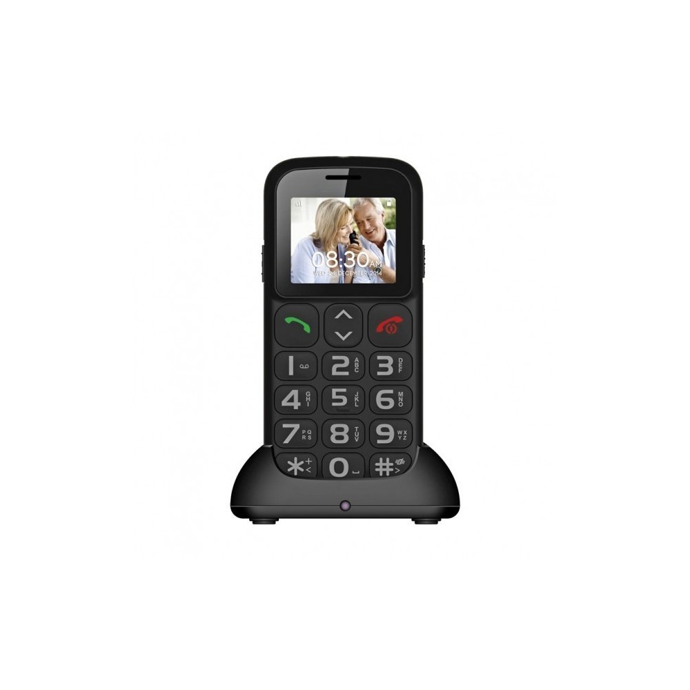 Téléphone portable - GSM pour personnes âgées - Compass E07 dual - bouton SOS radio FM