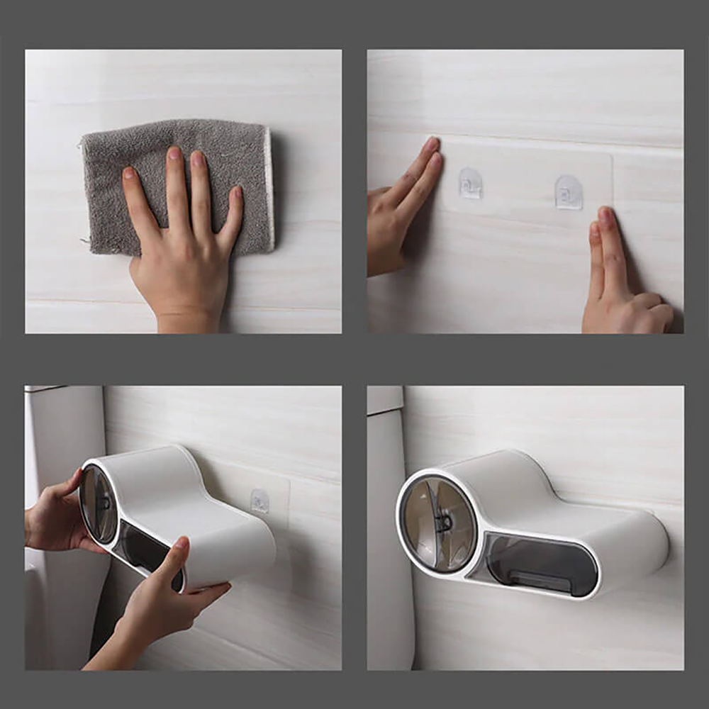 Distributeur papier toilette de mural 30x14x13H Cm