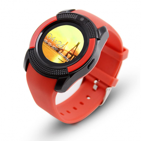 00095 Smartwatch cadran rond 3cm horloge notifications et tracker caméra