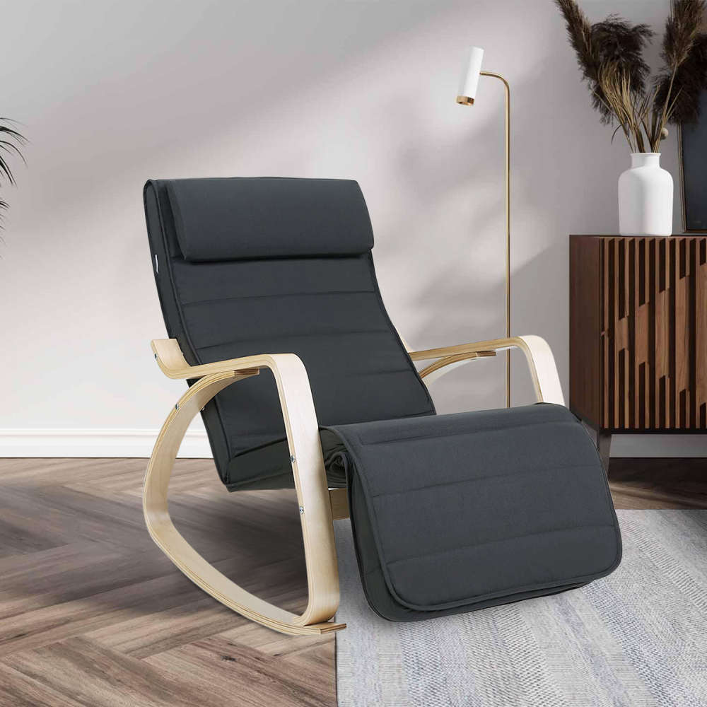 Fauteuil à bascule FREYA 67X90X100 cm avec...