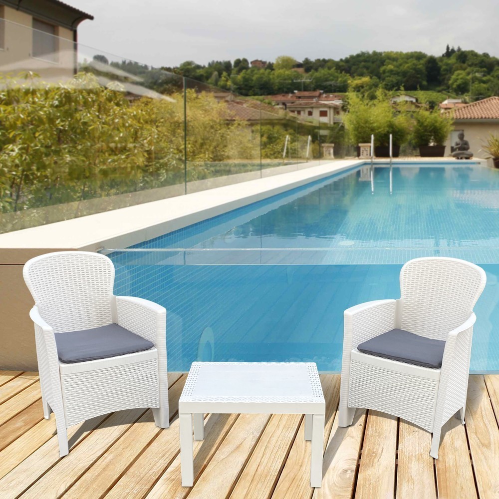 Salon intérieur ou extérieur AKITA Polyrattan...