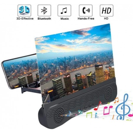 945362 Amplificateur audio et vidéo 3D Lens pour smartphone 12" Chargement USB