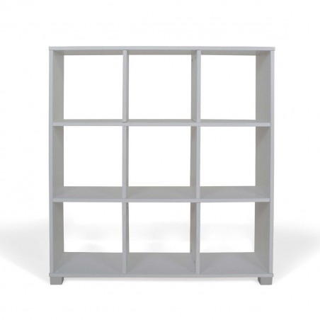 Bibliothèque étagère en bois 9 Cubes Art.109 Stockage 90x24x99,5H Cm