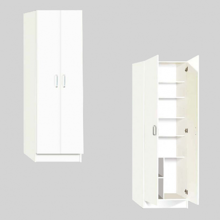 Étagère à chaussures 2 portes 8 compartiments Art.138 Armoire bois 59x36x180H cm