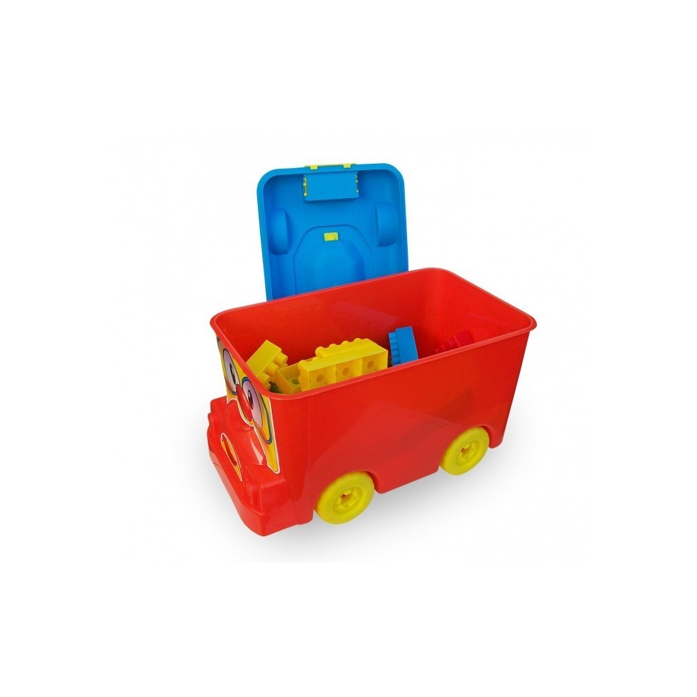 Set de 64 pièces - coffre coloré en forme de camion - Briques empilables - Lego 114497