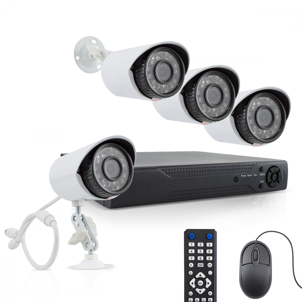 APP Surveillance DVR NVR CVI TVI HVR AHD 4CH 4 Caméras H.264