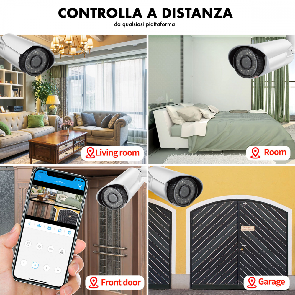 APP Surveillance DVR NVR CVI TVI HVR AHD 4CH 4...
