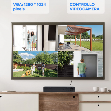 APP Surveillance DVR NVR CVI TVI HVR AHD 4CH 4 Caméras H.264