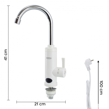 201116 Robinet électrique pour eau chaude pour chauffage instantané 21x41cm