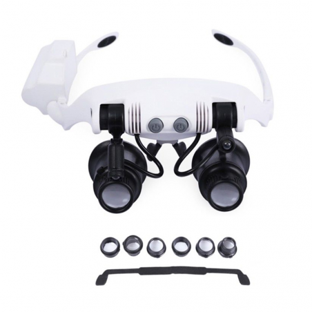 013946 Loupes avec 2 lumières LED pour la réparation de montres