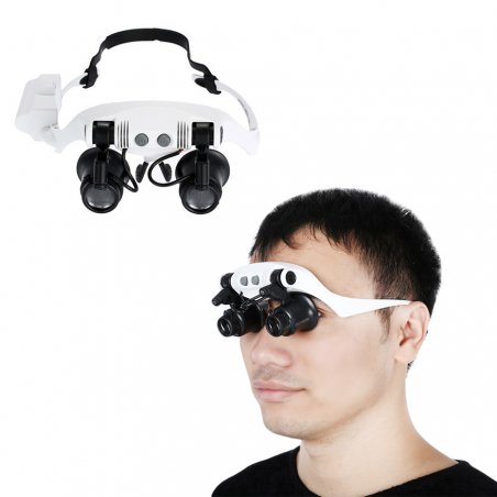 013946 Loupes avec 2 lumières LED pour la réparation de montres