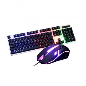 666422 Clavier souris USB RGB Gaming pour ordinateur LED...