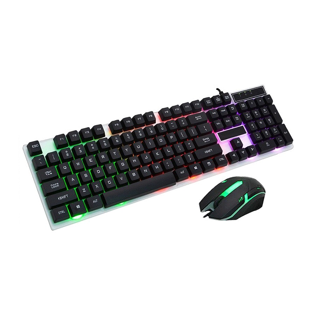 666422 Clavier souris USB RGB Gaming pour...