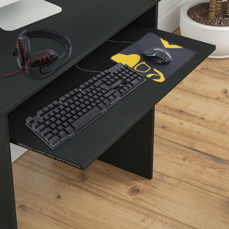 666446 Clavier de jeu 4 en 1 avec éclairage RGB, casque, souris et pad