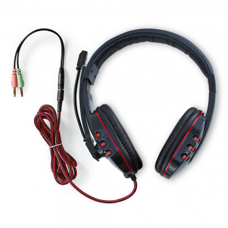 666446 Clavier de jeu 4 en 1 avec éclairage RGB, casque, souris et pad