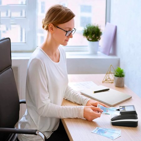 Détecteur de faux billets et compteur d'euro portable 751309 USB