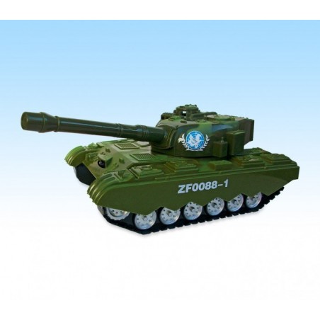 Char militaire - canon - avec lumière et son réalistes - viser et tirer - 373634