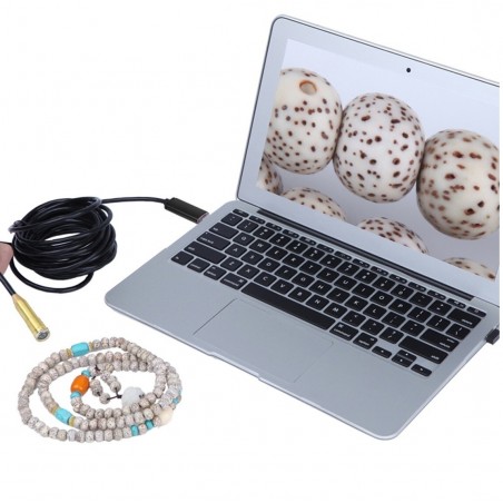 Caméra endoscope USB 10m avec sonde étanche flexible à 4 LED