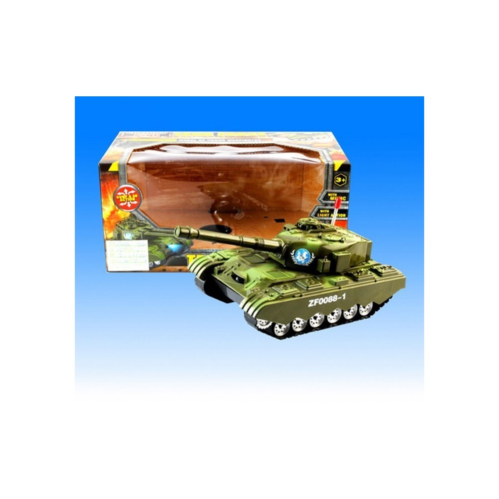 Char militaire - canon - avec lumière et son réalistes - viser et tirer - 373634