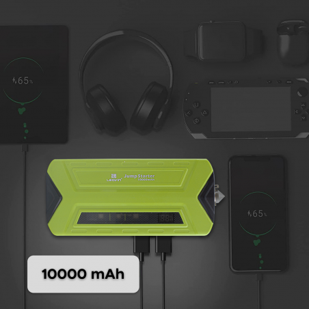 668570 Démarreur saut de voiture et banque d'alimentation 10000mAh