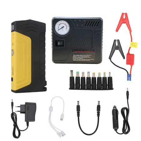 70178 Kit démarrage de saut pour voiture 50800mAh avec compresseur et batterie