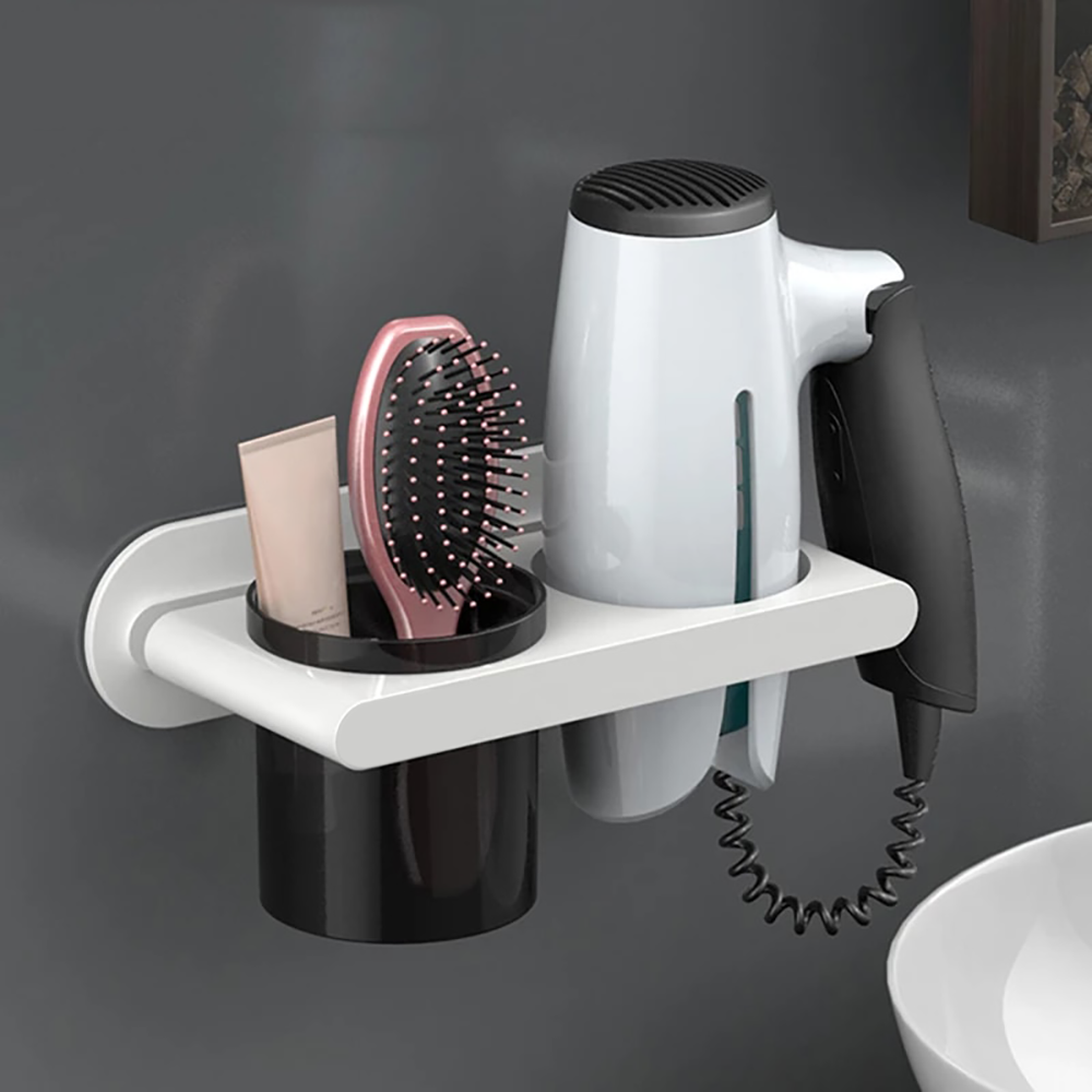 211051 Porte-sèche-cheveux mural...