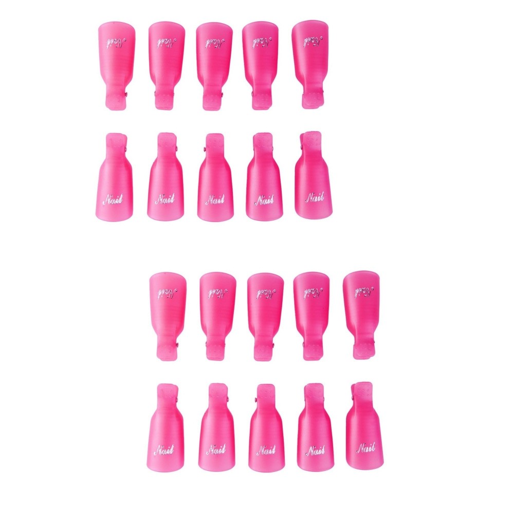 Kit 20 pcs gel clip et Gel Polish Remover 3422 pour Nail Art Nails