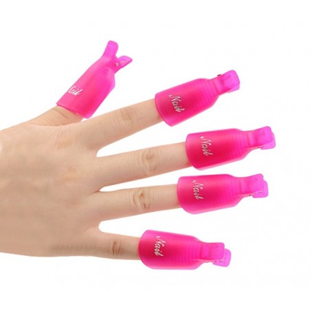 Kit 20 pcs gel clip et Gel Polish Remover 3422 pour Nail Art Nails