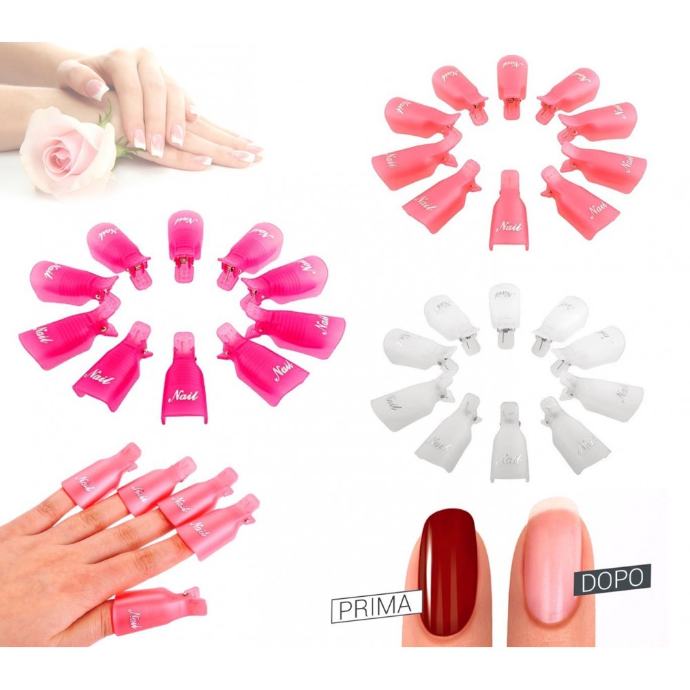 Kit 20 pcs gel clip et Gel Polish Remover 3422...