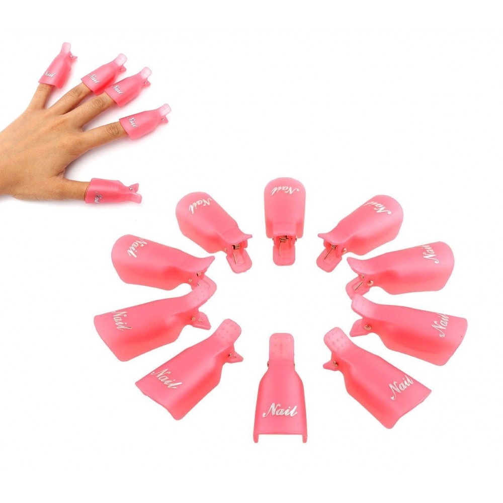 Kit 20 pcs gel clip et Gel Polish Remover 3422...