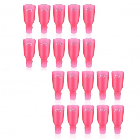 Kit 20 pcs gel clip et Gel Polish Remover 3422 pour Nail Art Nails