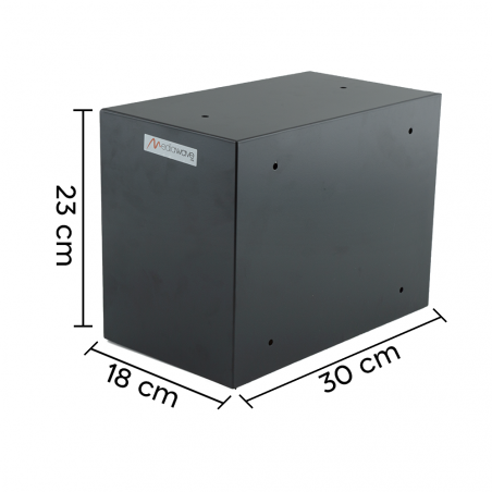 Boîte aux lettres pour copropriété 2 plc Iron Black Art. 783.B 23 x18 x30cm