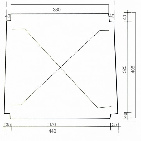 2 pc Siège de remplacement 996 fond en paille pour chaise Arte Povera 33x38 cm