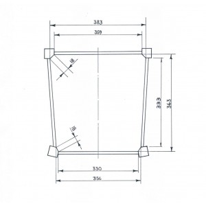 4 pcs Siège chaise remplacement 427 Silvana structure... 2