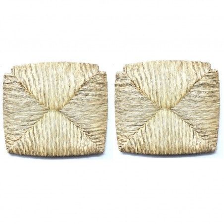 Art.1212 Remplacement siège chaise Paesana 2 pcs en paille naturelle 35x38cm