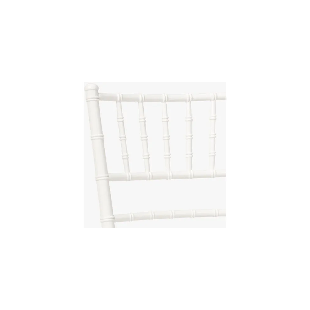 Lot de 4 chaises chiavari blanches Design...