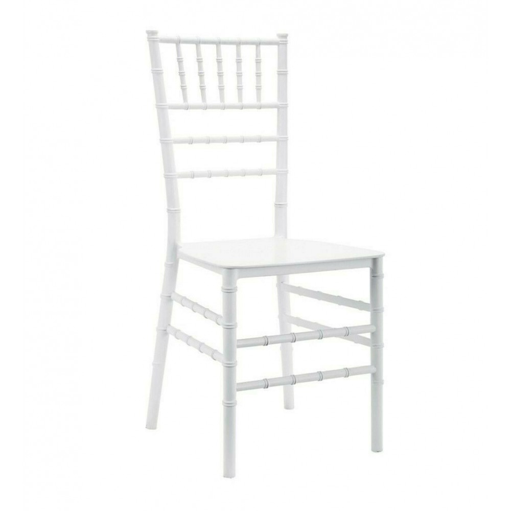Lot de 4 chaises chiavari blanches Design...