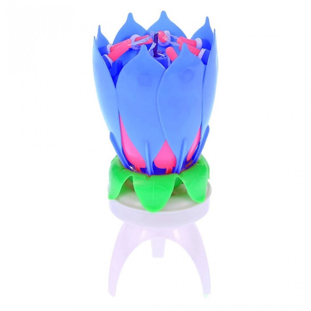 456910 Pack 4 bougies musicales forme Fleur...