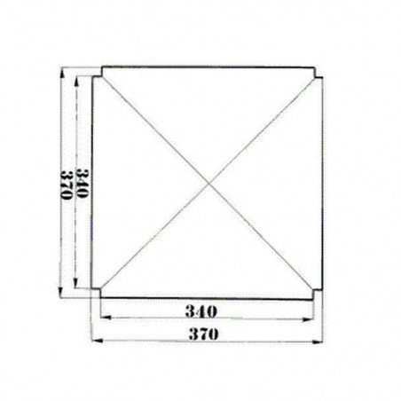 Kit 2 pcs siège de remplacement Siegfried 998 en paille avec coins 37x37cm